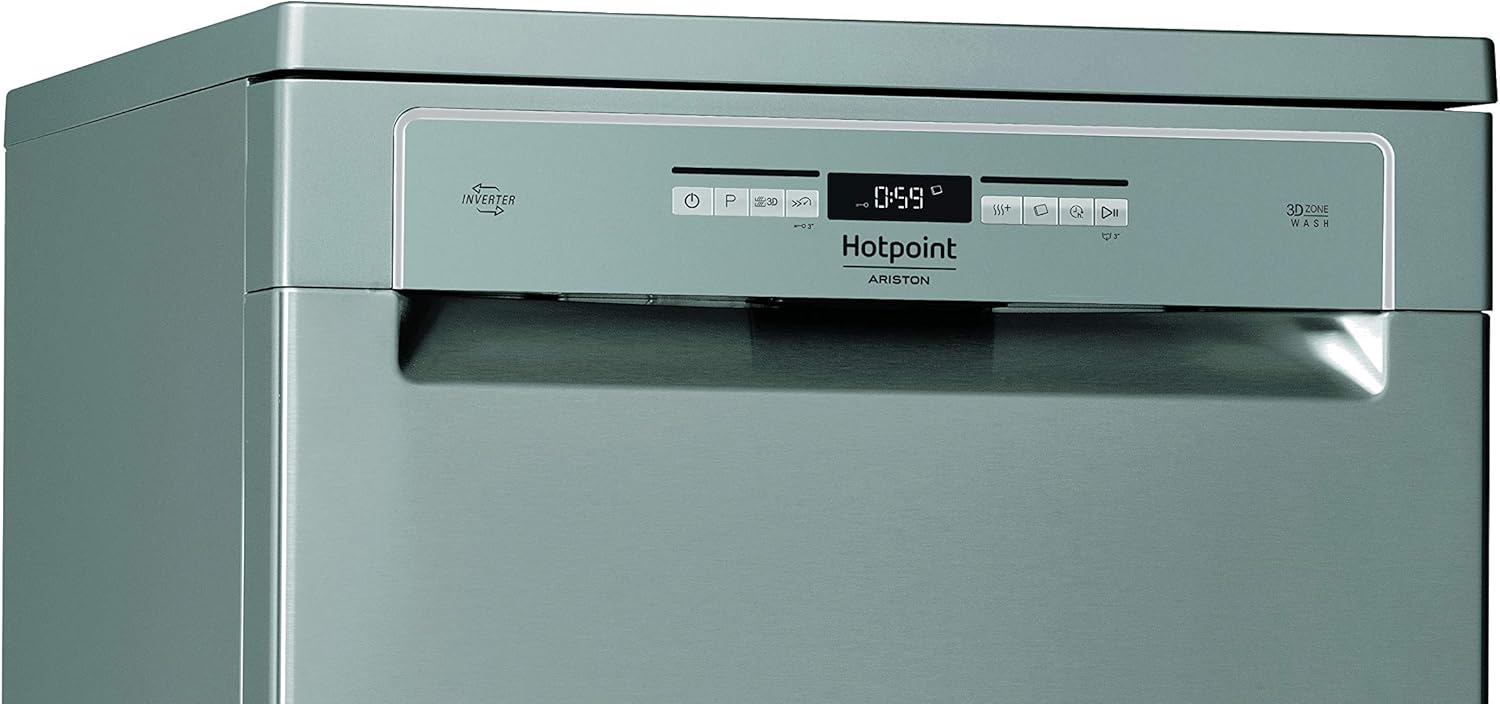 Hotpoint HFO 3O32 CW X Lavastoviglie 60cm a libera installazione, D [Classe di efficienza energetica D]