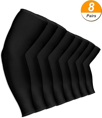 Miniatura 2 de 8 pares de mangas de enfriamiento unisex con protección UV para brazo de seda de hielo