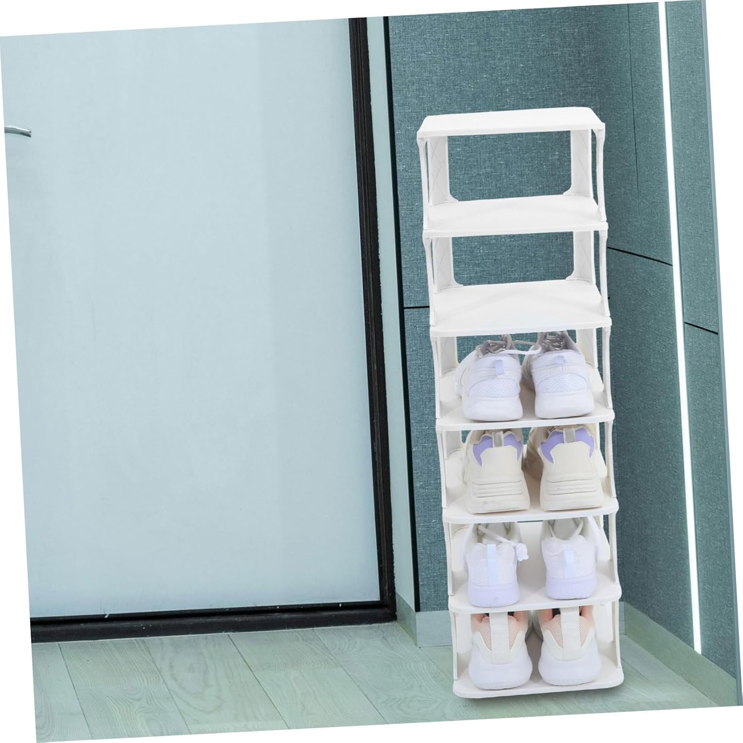 7tier Shoe Storage Rack Capacity Sturdy Multi-Functional Freestanding Shoe Rack for Entryway