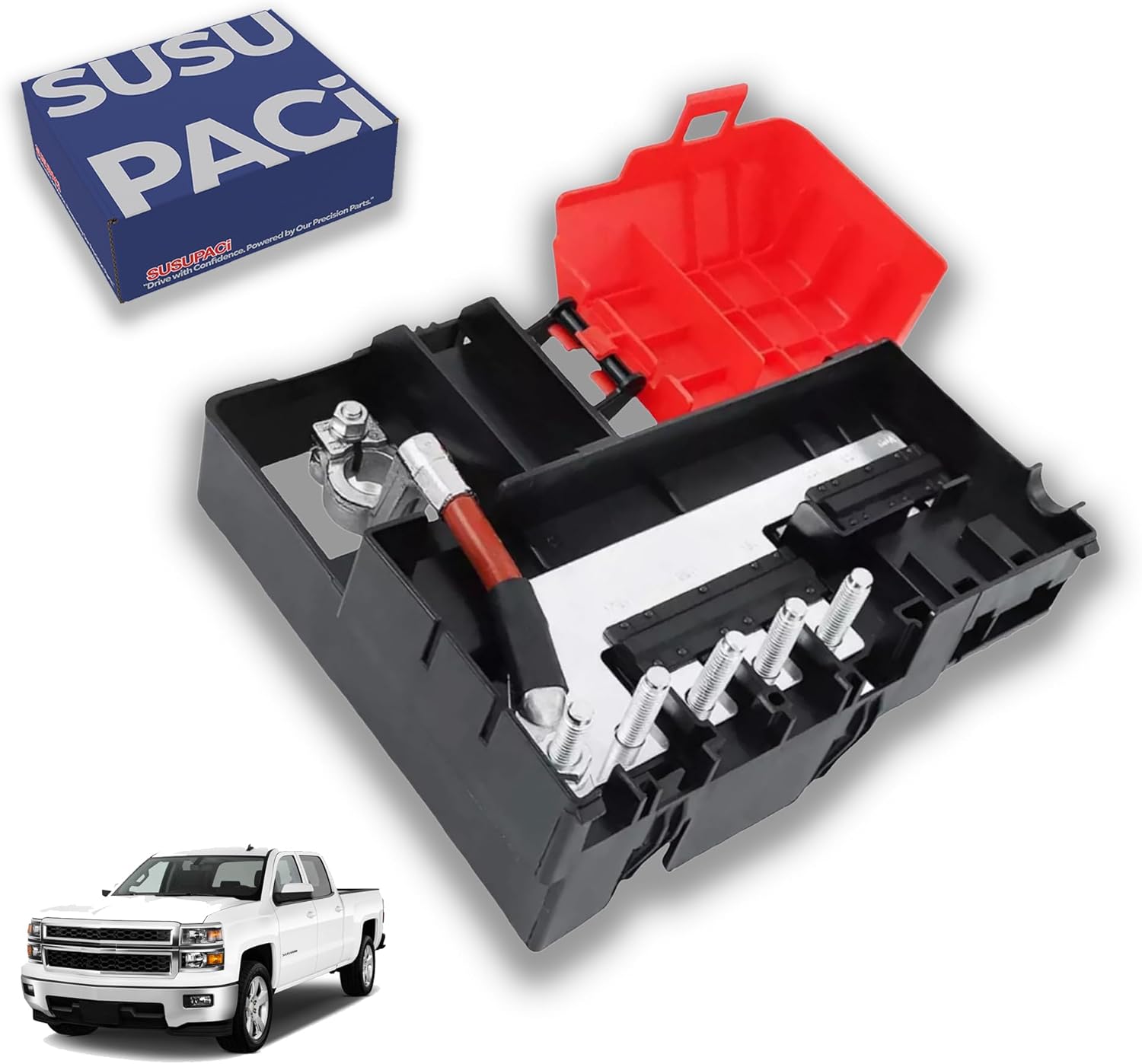 SUSUPACi Battery Distribution Fuse Block Box Replace GM