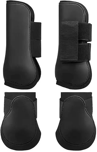 Lussoro - Juego de botas y botas de tendón para caballo