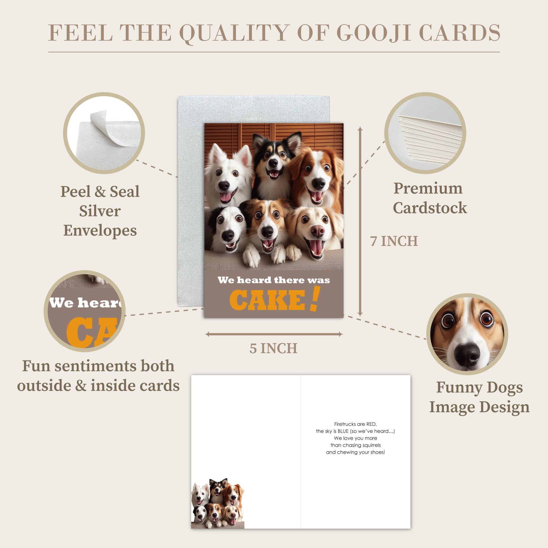 Gooji Biglietto Di Compleanno Con Pianeti 12,7x17,8 Cm | Cartoncino Premium Con Busta, Tema Spazio