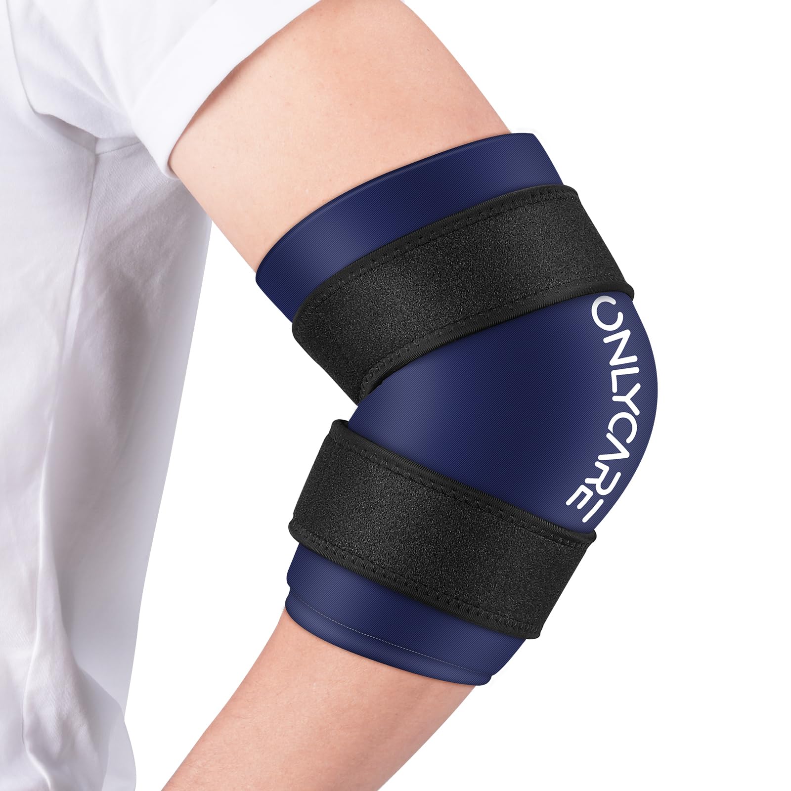 ONLYCARE Elbow Ice Pack Wrap Deep Blue