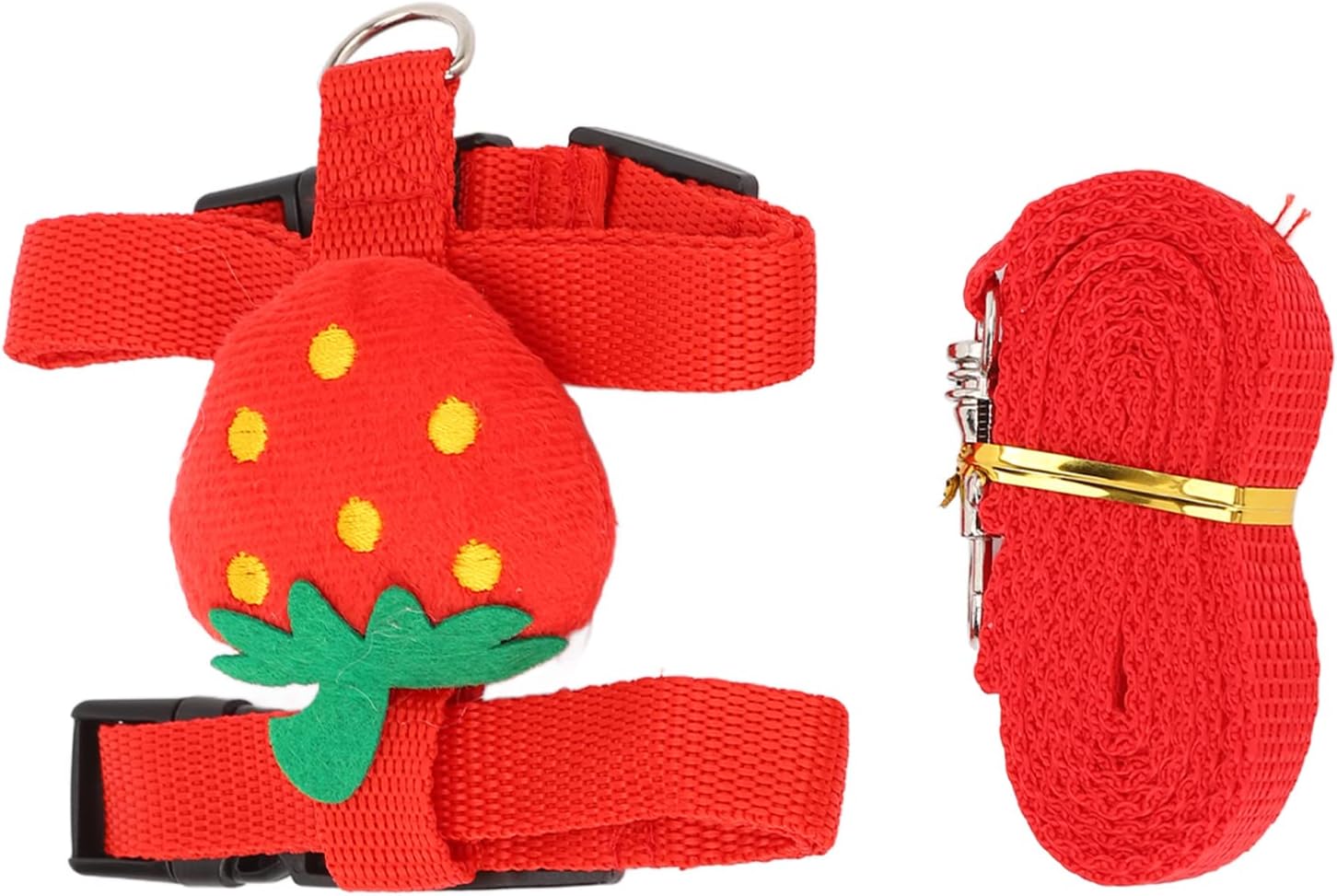 Bunny Rabbit Harness and Leash Set, Cute Strawberry Vest