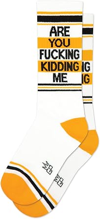 Gumball Poodle Funny Novelty Gift Socks for Men, Women and Teens, Cool Crew Socks Made in the USA