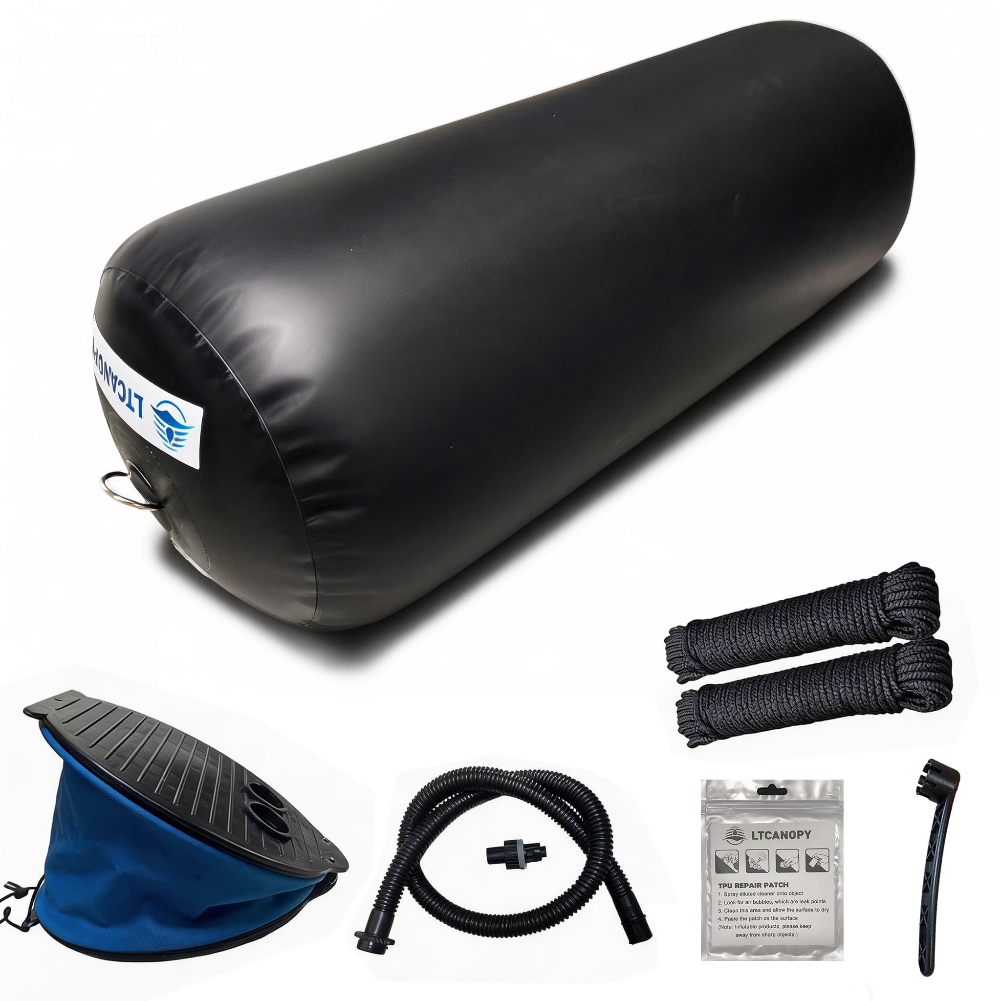 LTCANOPY Black Boat Fender (Large)