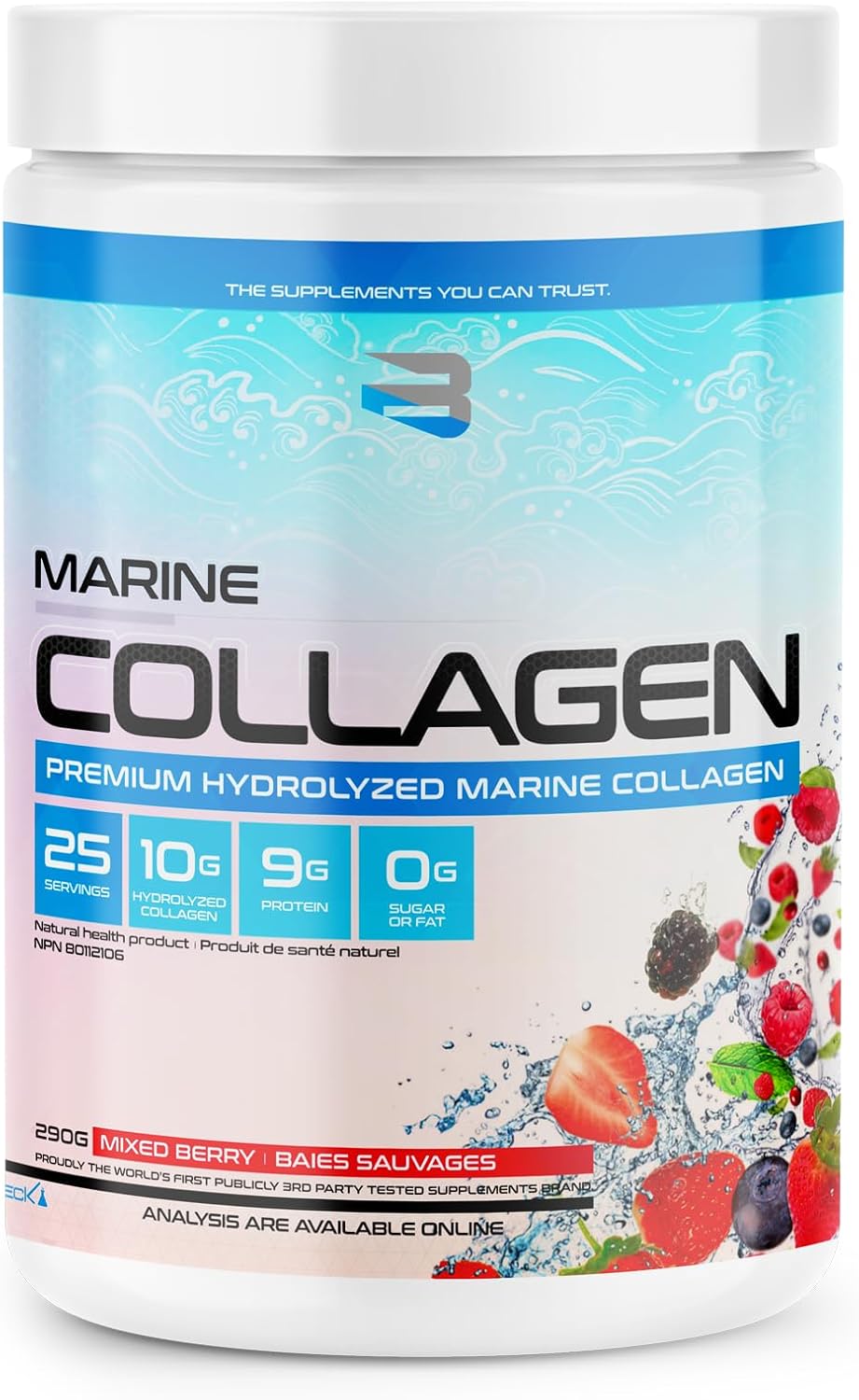 Believe Supplements Marine Collagen: Strong Bones, Vibrant Skin, and Rapid Recovery | Infused with Vitamin C & Magnesium for Enhanced Health & Wellness (Mixed Berry) Believe Supplements Marine Collagen: Strong Bones, Vibrant Skin, and Rapid Recovery | Infused with Vitamin C & Magnesium for Enhanced Health & Wellness (Mixed Berry)