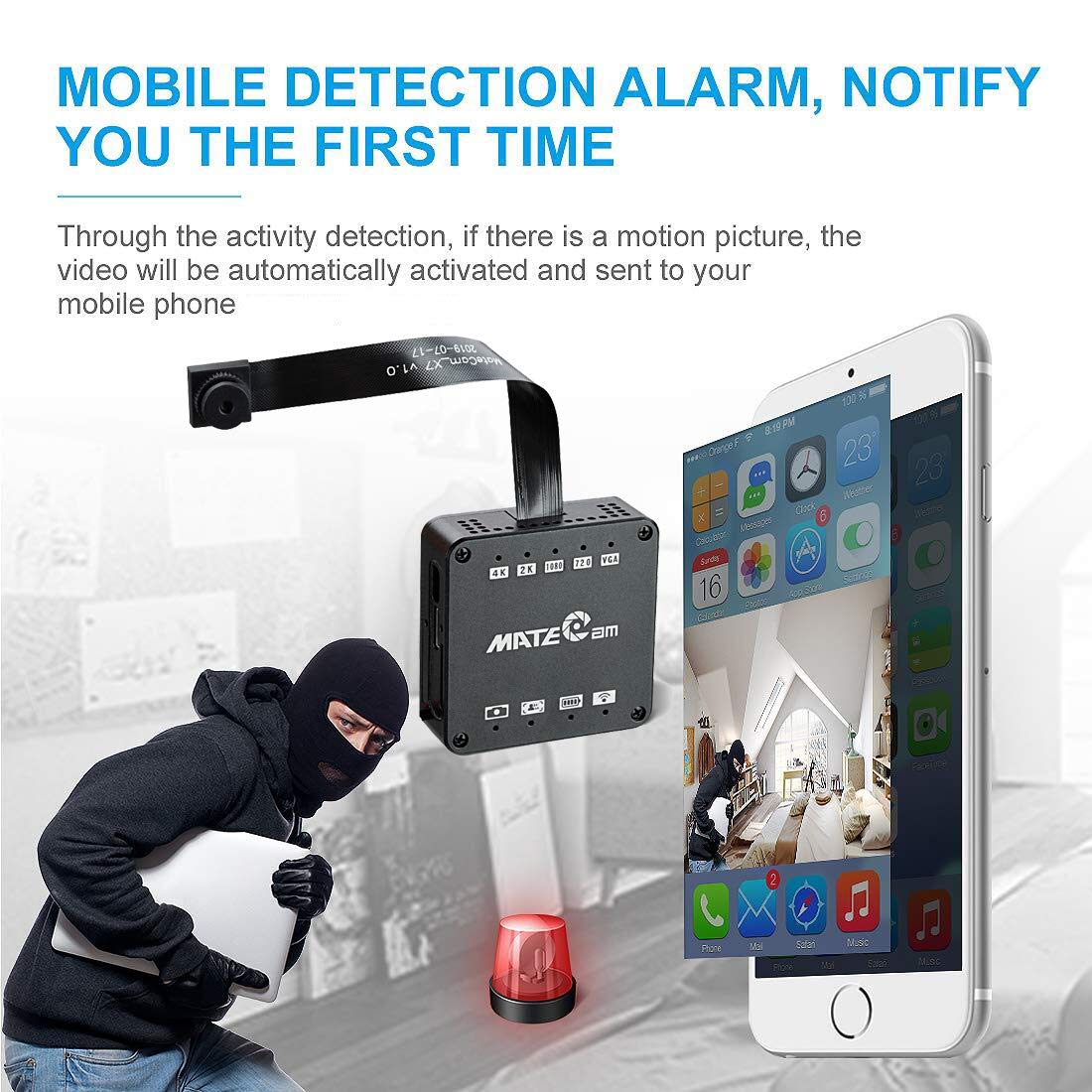 Real 4K Ultra HD DIY Wireless Camera Mini DVR Motion Detection Nanny