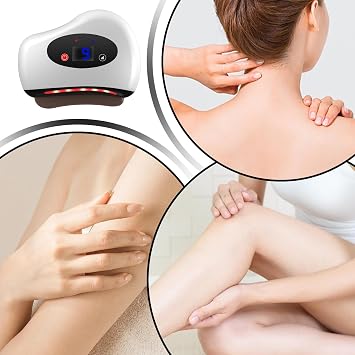 Heated Muscle Scraper Tool Body Relaxing Device | Deep Tissue Massage for Home Travel Gym Post-Workout Daily Routine Sedentary Breaks