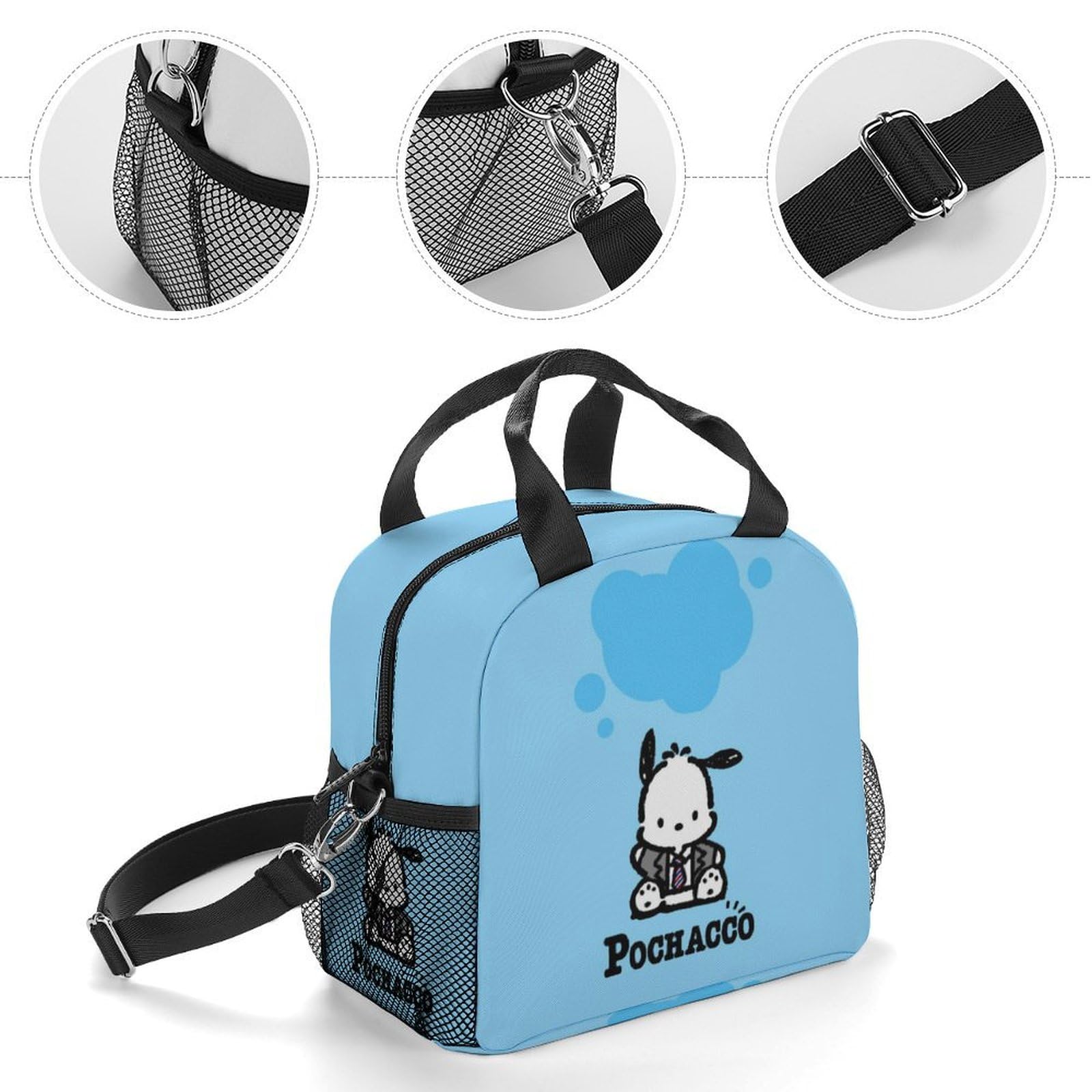 Amazon｜ポチャッコ 保冷バッグ 大容量 保冷バッグ 弁当 ランチバッグ