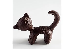 Exquisite Iron Cat Figurine: A Purr-fect Accent for Your Desk or Home