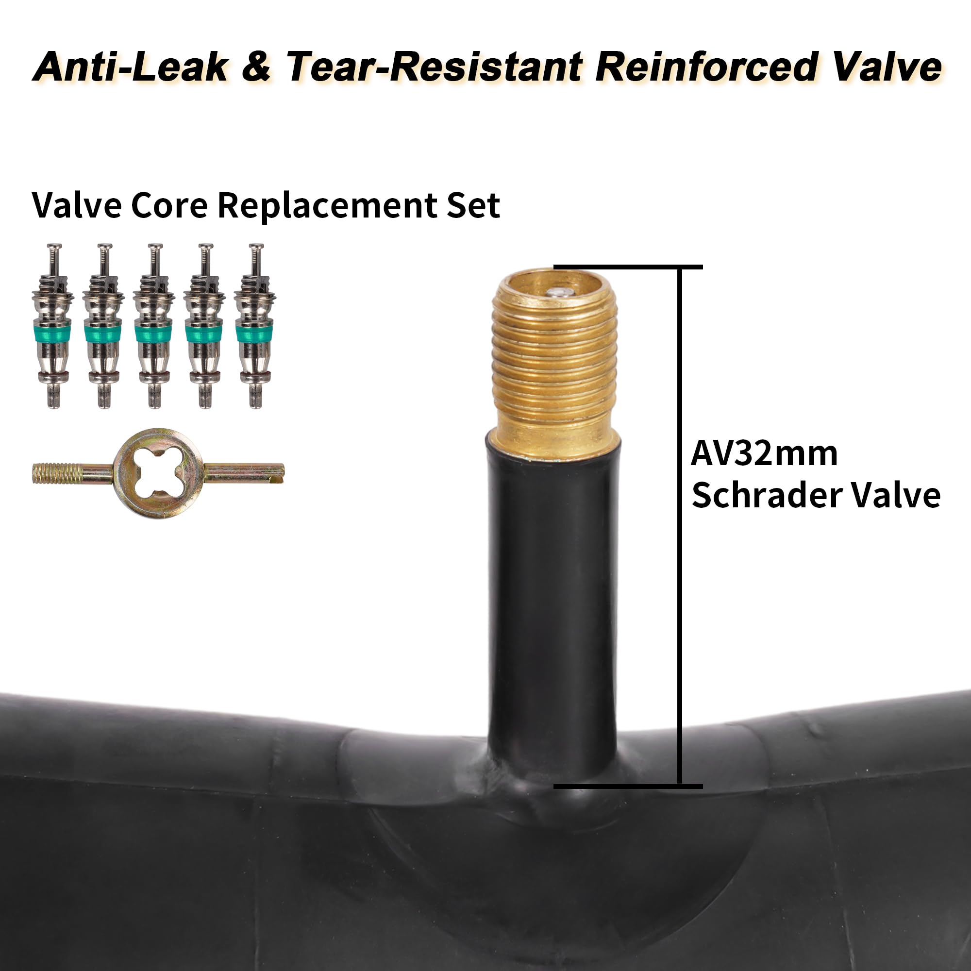 Lot De 2 Chambres à Air 20 Pouces Schrader à -38