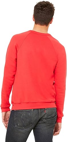 Miniatura 6 de Bella Canvas Sudadera con cuello redondo y forro polar para hombre, color azul marino