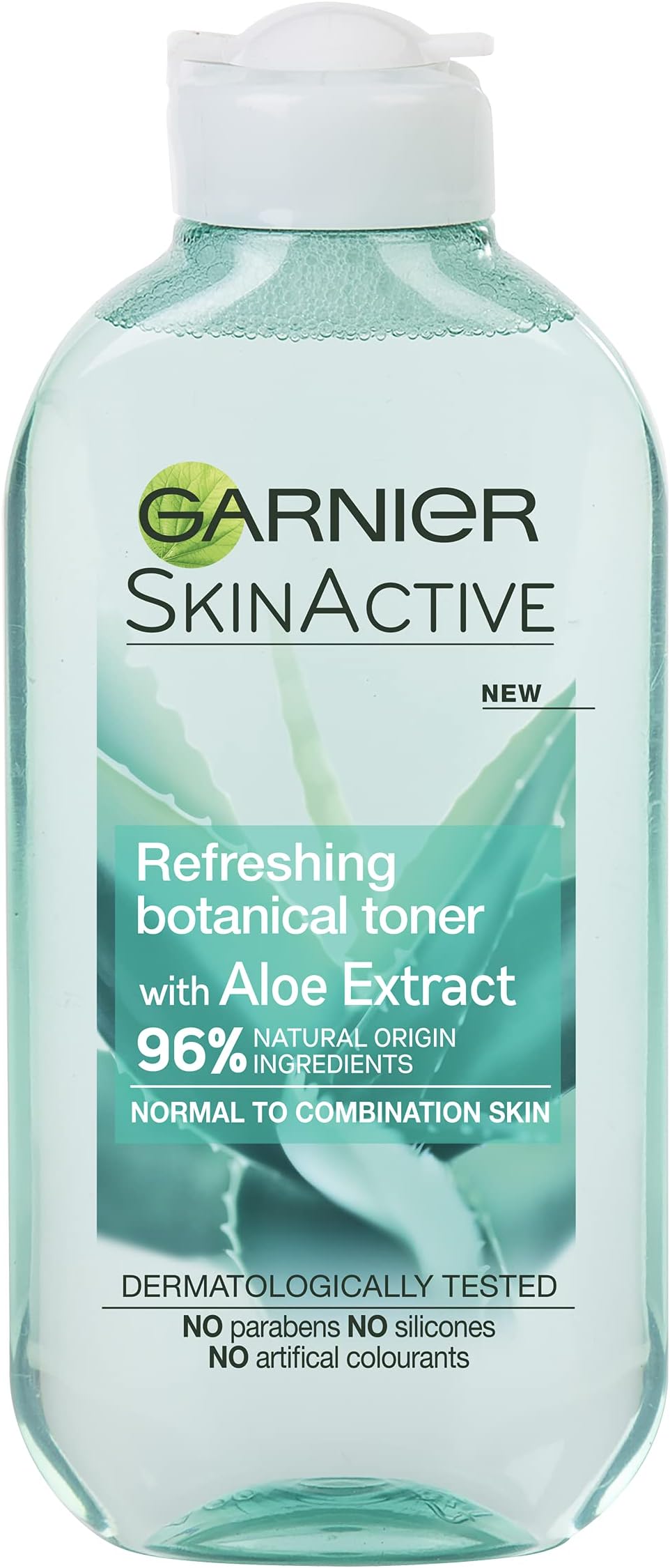 Garnier SkinActive Purifying Aloe Vera Face Toner, 96% Natural Origin Ingredients, Hydrating Skin Tonic to Remove Makeup Residue and Purify Skin After Cleansing, 200ml