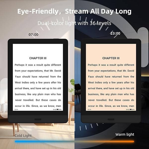 Bigme Read 6インチ電子ペーパー、明るさ調整、フォント調整、32GBの容量 - 5