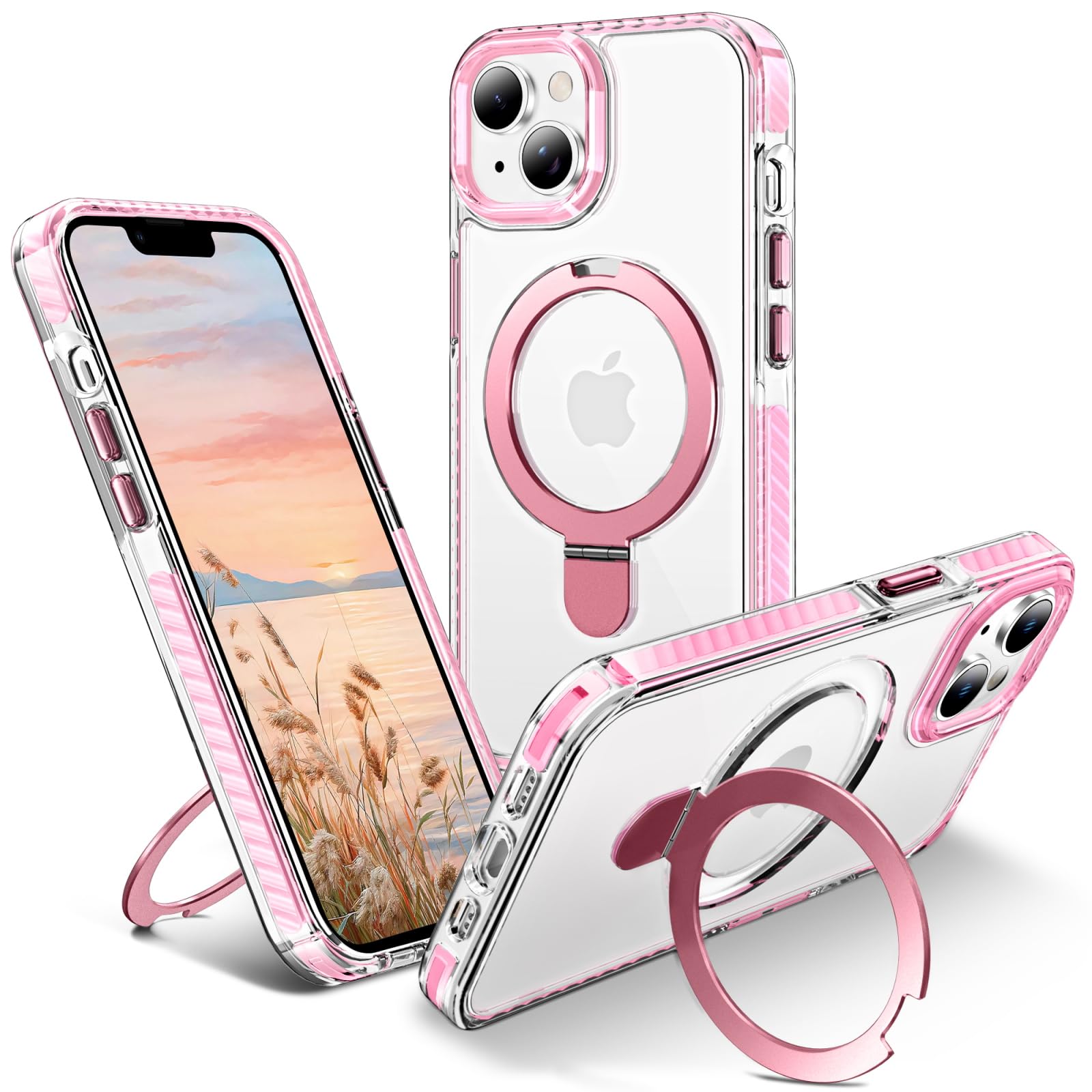iPhone13用 6.1インチ バンカーリング付きスマホケース 　8種類17個 Amazon.co.jp: SHIELDS UP 互換性 iPhone 13用 ケース リング付き