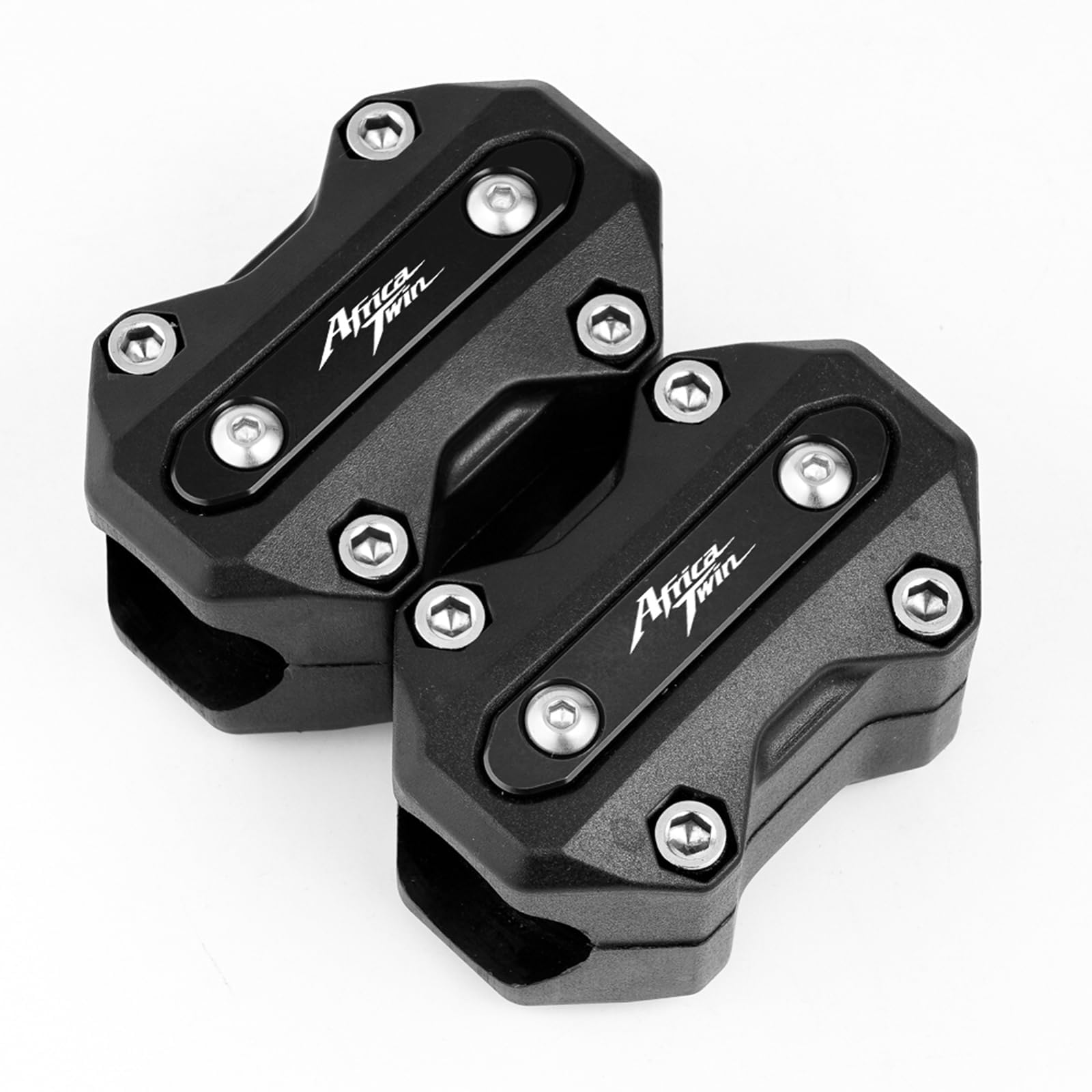 Accessori Moto Per Africa Twin 1100 CRF1100/L CRF 1000/L XRV 750 Blocco Protettivo del Paraurti Motore delle Barre di Protezione (Nero)