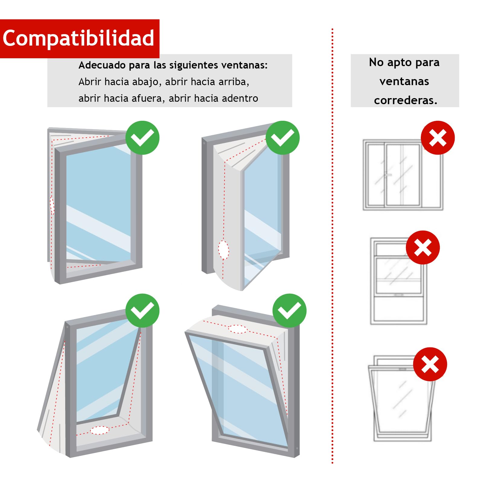 SPARES2GO Kit de sellado universal para aire acondicionado portátil, manguera de ventilación y puertas francesas de patio (4 metros)