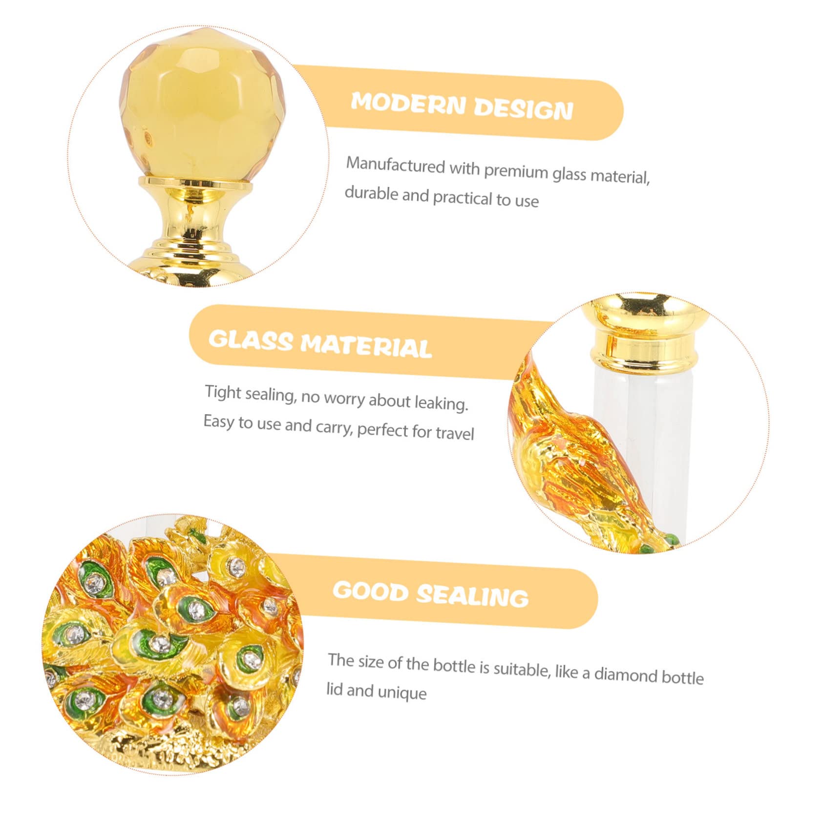 minkissy 2piezas Botella De Perfume Vacía Retro Recargable Diseño Chic Frasco Decorativo y Hermético Para Almacenamiento De Perfume y Efecto Sellado Excelente Uso Práctico y Elegante