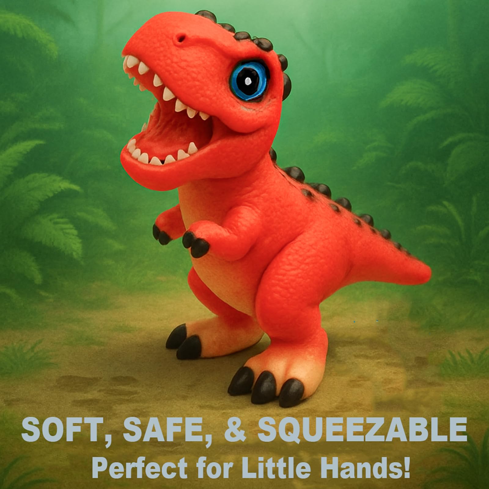 Dinosaur Toys for Kids - 6 Squishy Dino Figures -5 Dinosaur Toys for Kids - 6 Squishy Dino Figures -5