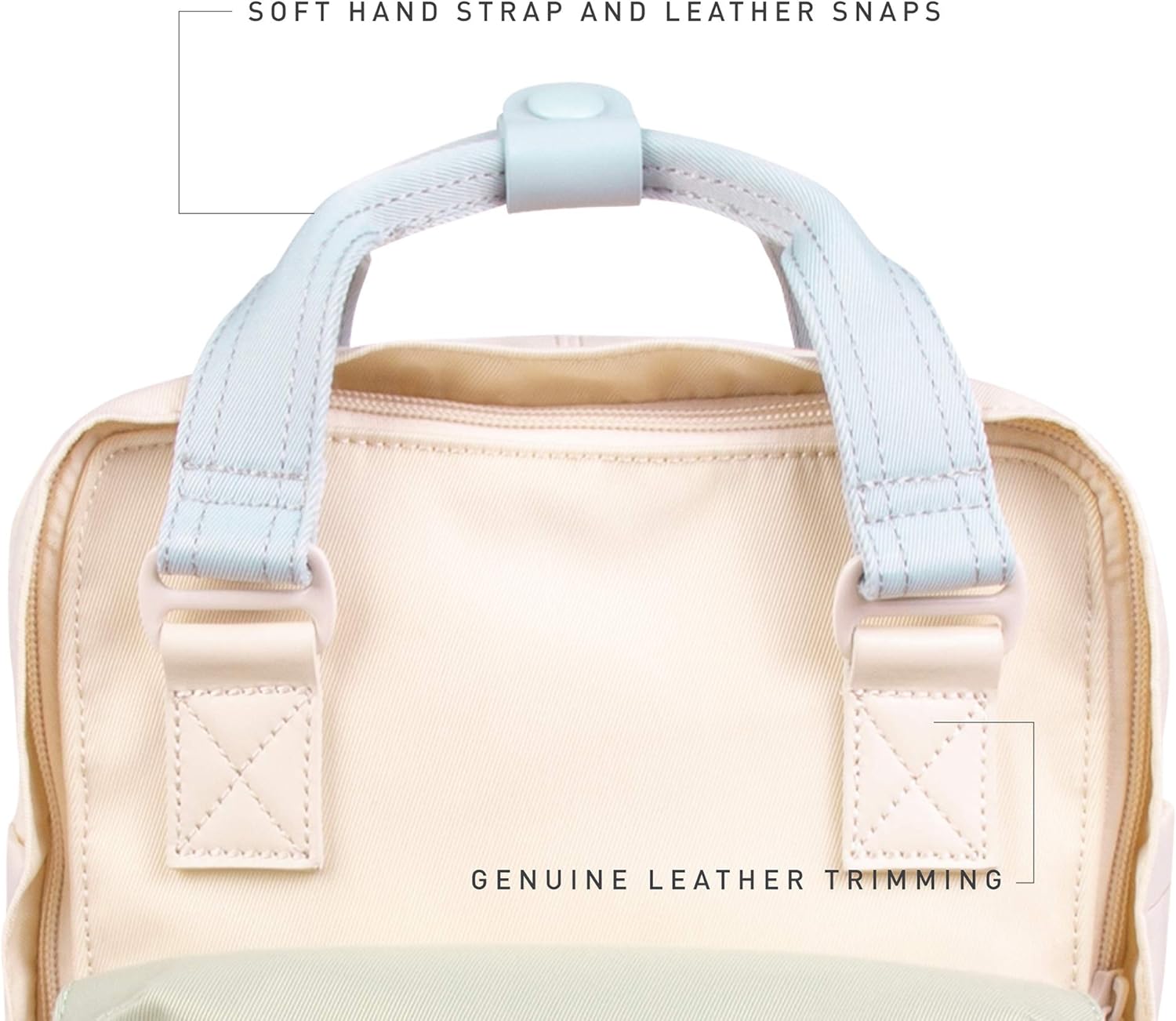 Blасk Frіdау - 80% оƒƒ Doughnut Macaroon Mini Nature Pale Series 7L Travel School Ladies College Girls Lightweight Casual Daypacks Bag Small Backpack (Hazy x Lichen)