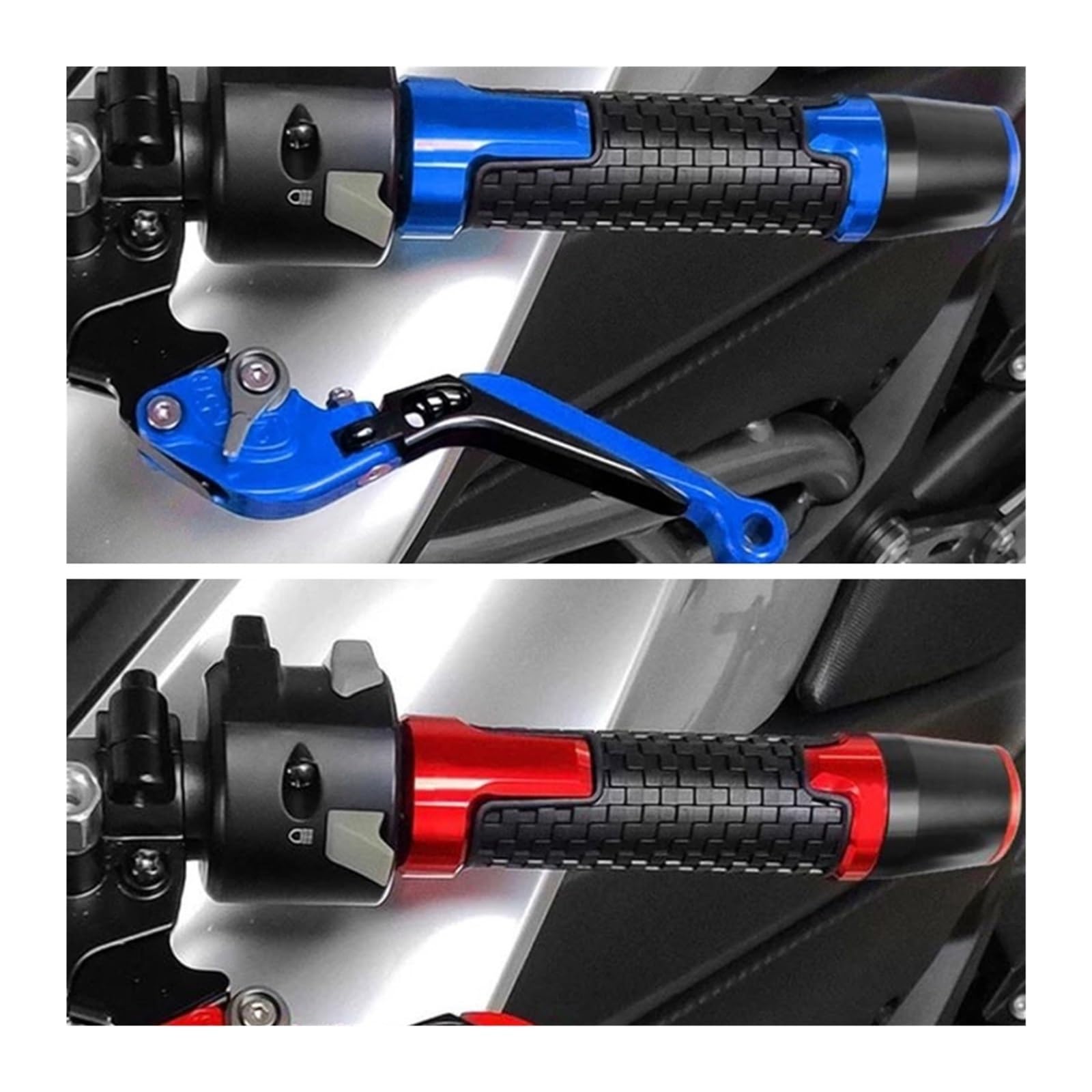Poignées motos Pour KYMCO AK550 Pour AK 550 2017 2018 2019 2020 2021 2022 2023 7/8 "22mm CNC Poignées De Guidon De Moto Barre De Main Poignée Poignée Bouchon D'extrémité Poignées professionnelles ( Co