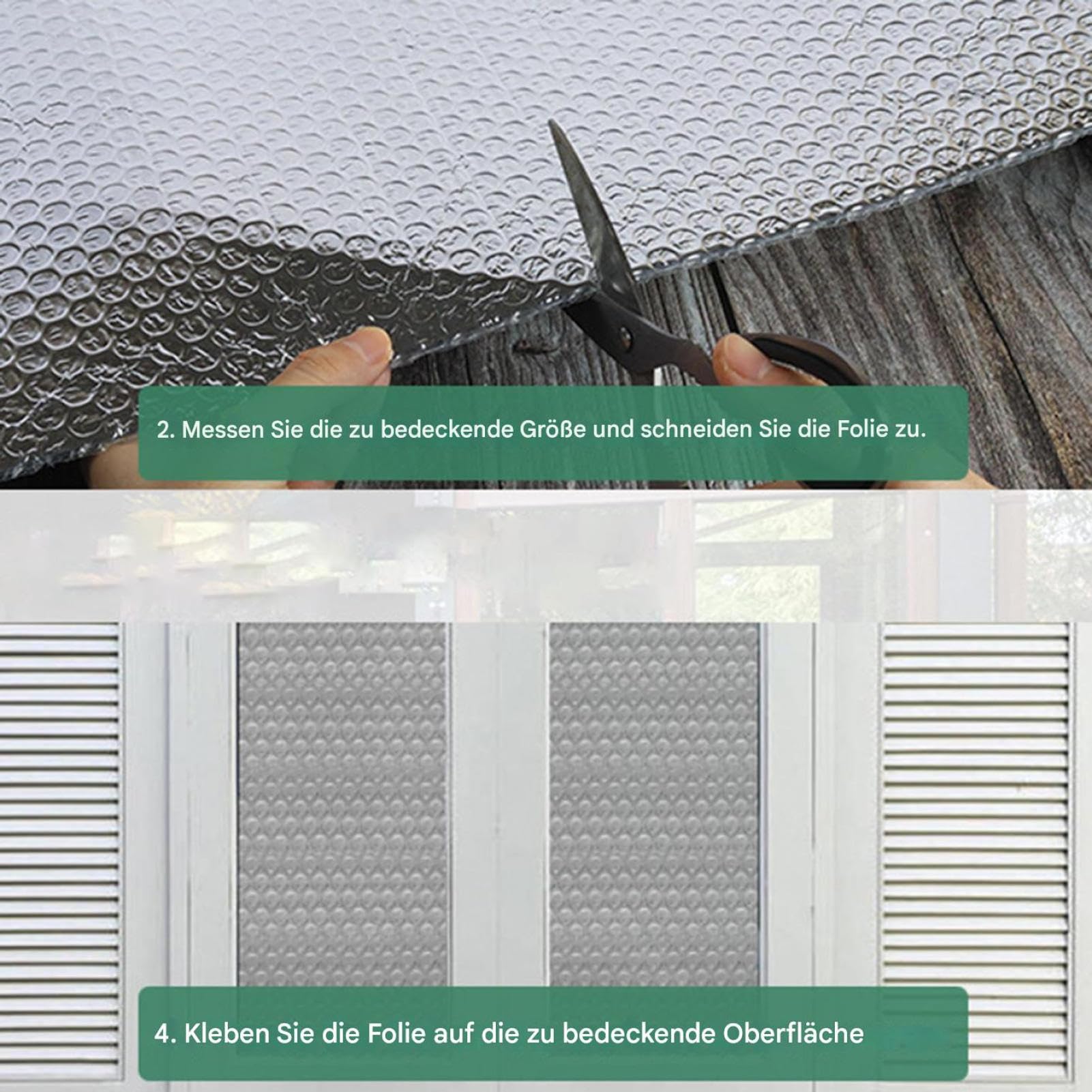 Aislamiento reflectante de Foil – Barrera térmica para paredes de garaje de Attics | Foil de aluminio multicapa con núcleo de espuma, protección energética eficiente de calor y frío para el hogar y el