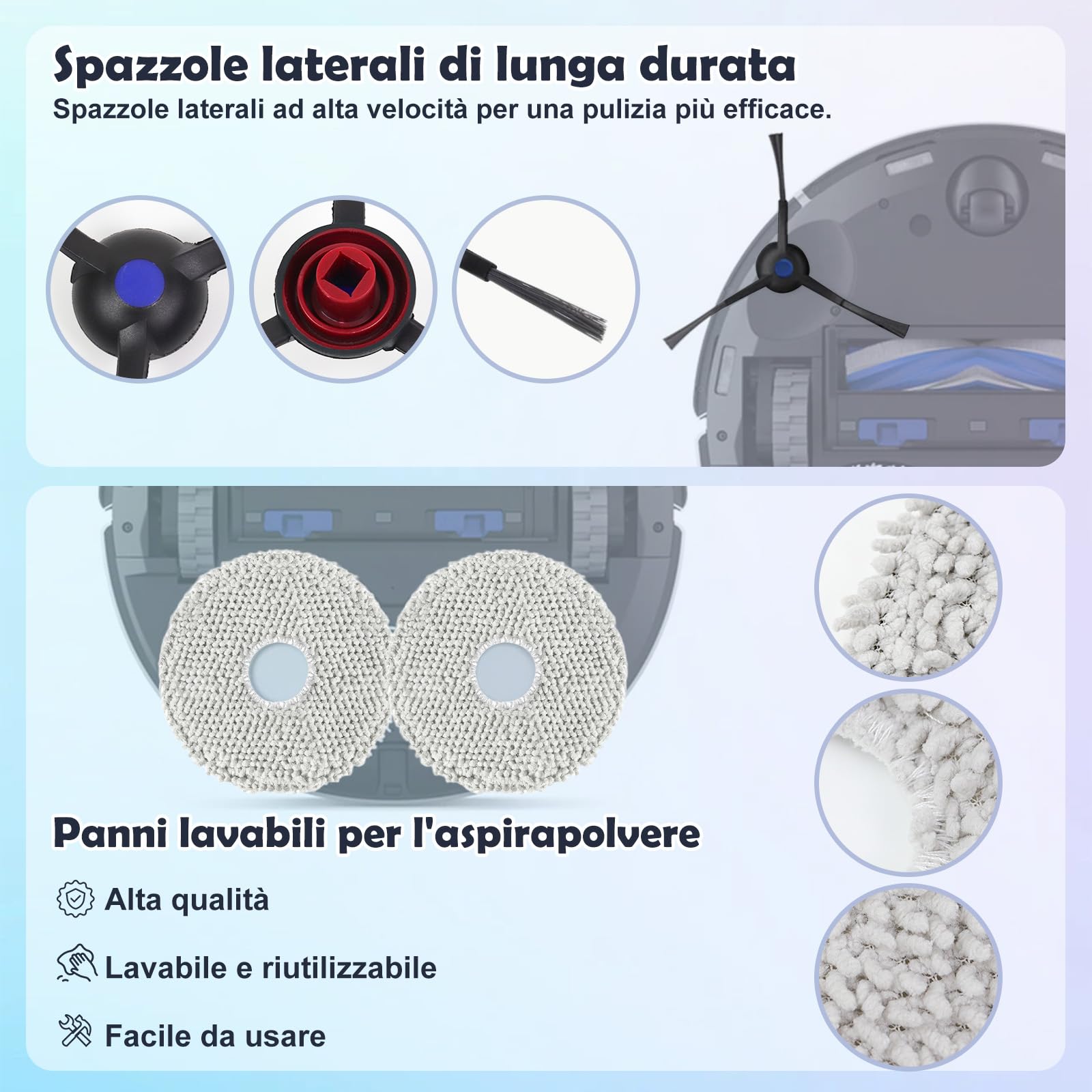 Kit de pièces détachées pour Ecovacs Deebot T30 Omni, T30 Pro Omni, T30 Max | Leroy Merlin