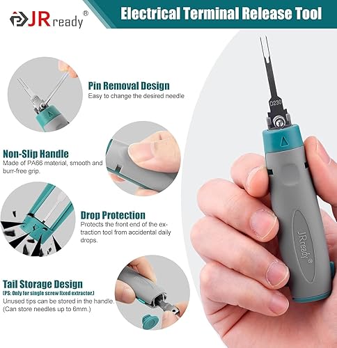 Miniatura 9 de JRready ST6331 Deutsch Connector Kit - Conectores DTM 2 3 4 6 8 12 Pin, Tamaño #20 Contactos Estampados, Herramienta Deutsch Crimp Tool 10PCS