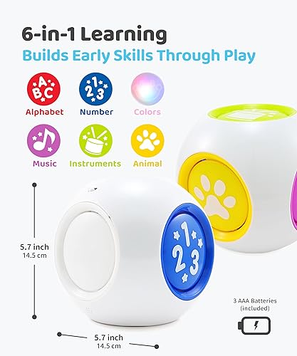 Miniatura 2 de BEST LEARNING Learning Cube – Interactive Musical Activity Toy for Babies 6–12 Months | Montessori-Inspired Sensory Learning Toy | Perfect 1st