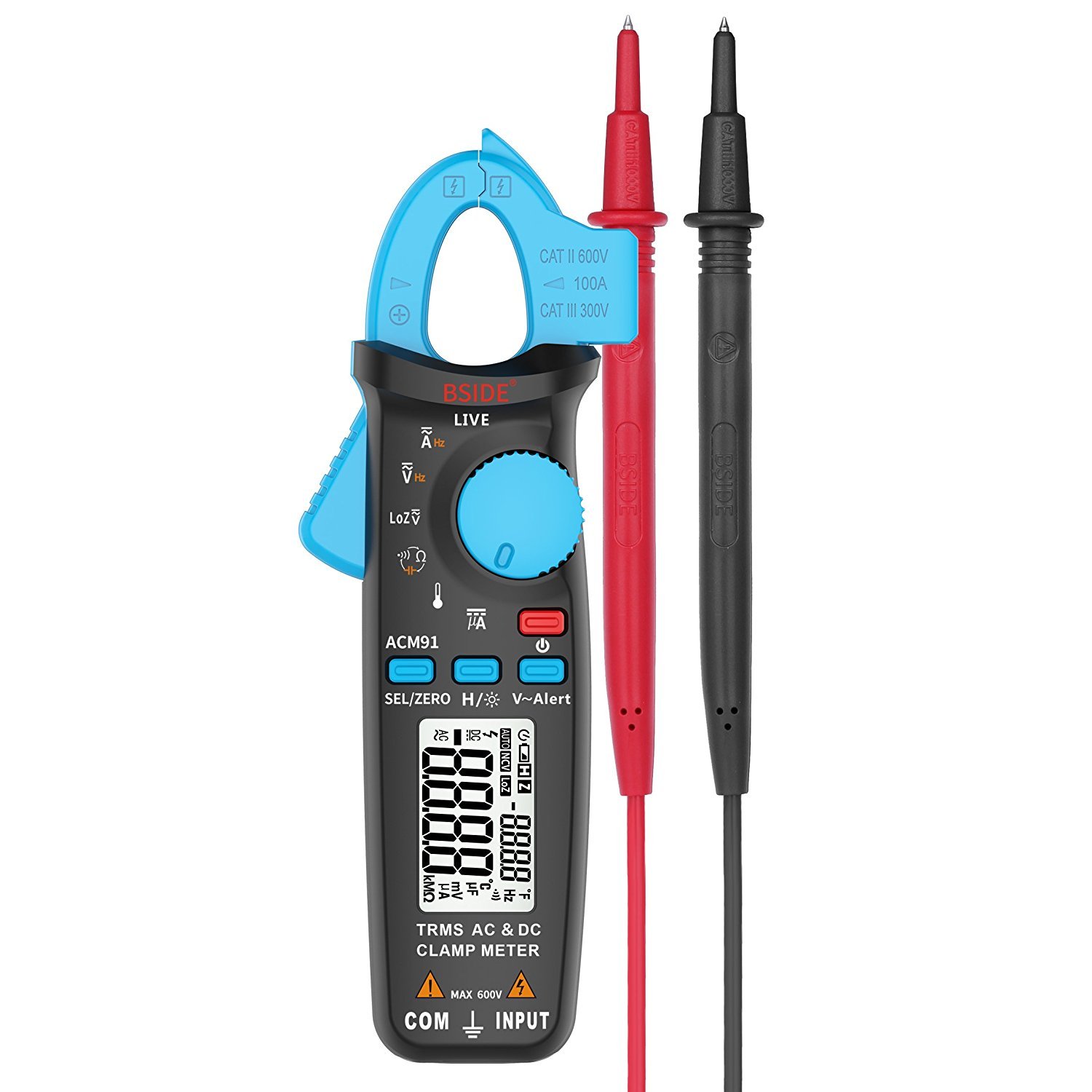 Bside ACM91 1mA Clamp Meter AC/DC Current TRMS AutoRanging 6000 Counts