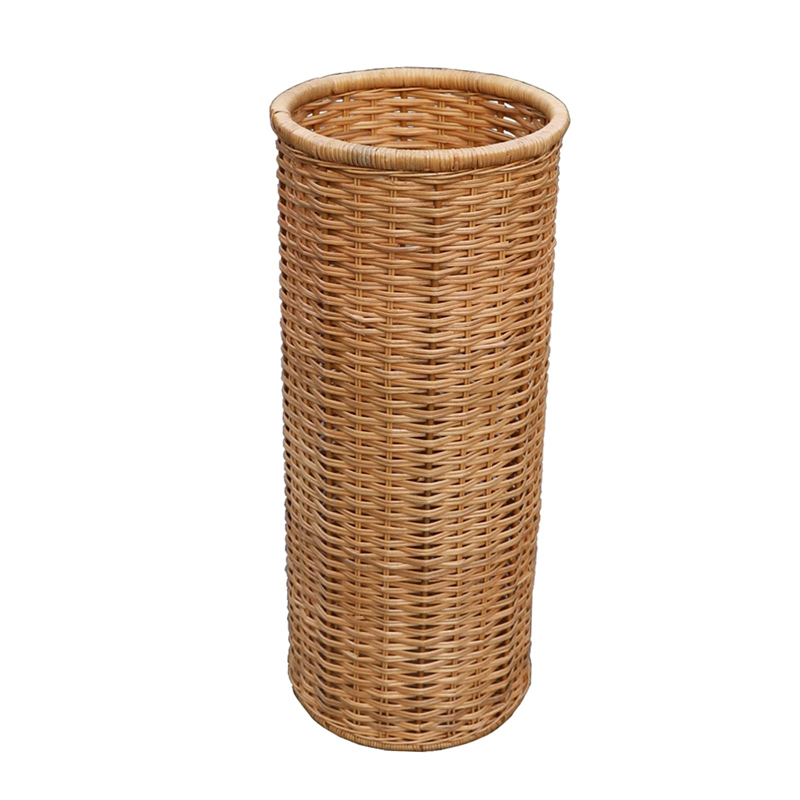 Porte-parapluie en bambou et rotin tressé de 59 x 24,5 cm
