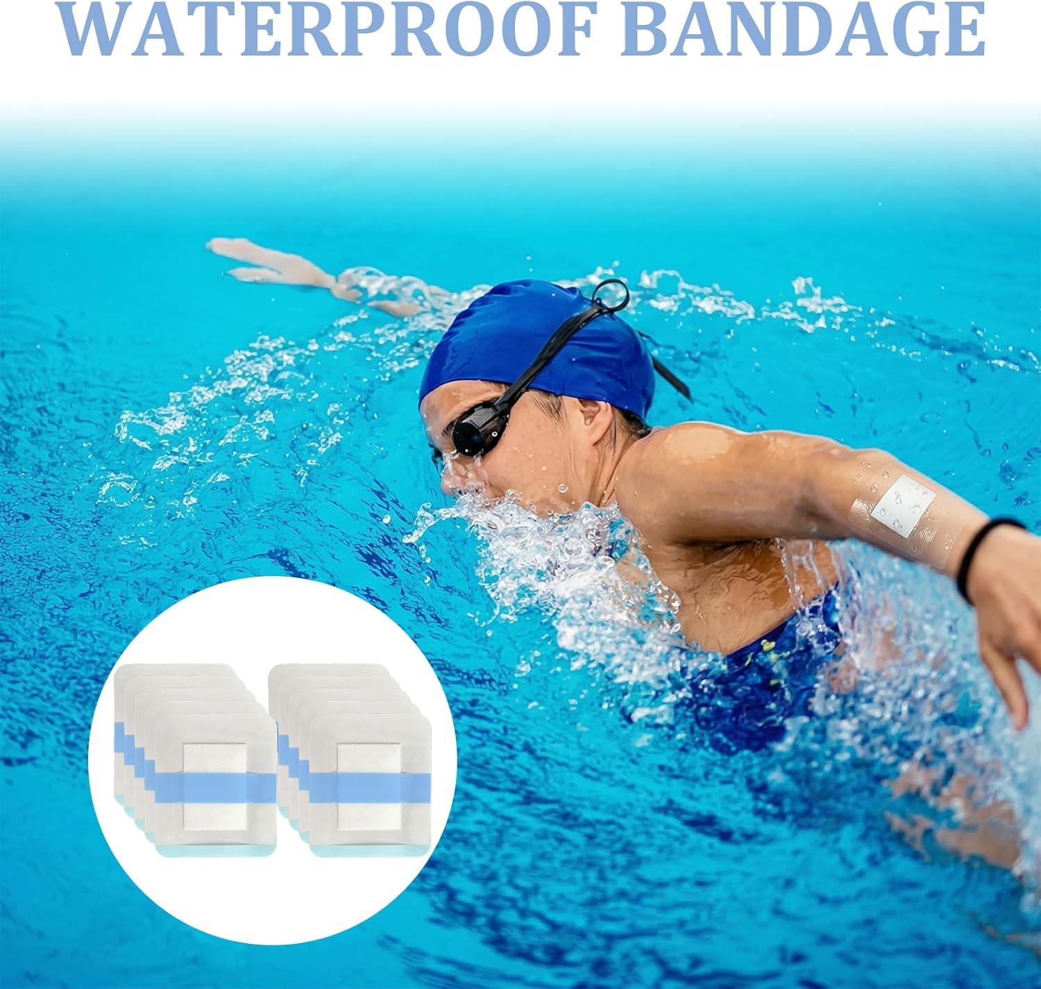80 Pcs Waterproof Bandage, Bed Sore Dressing, Hydrocolloid Tape, Post-Surgery Wound Care, Pressure Ulcer Prevention — Amazon image 4
