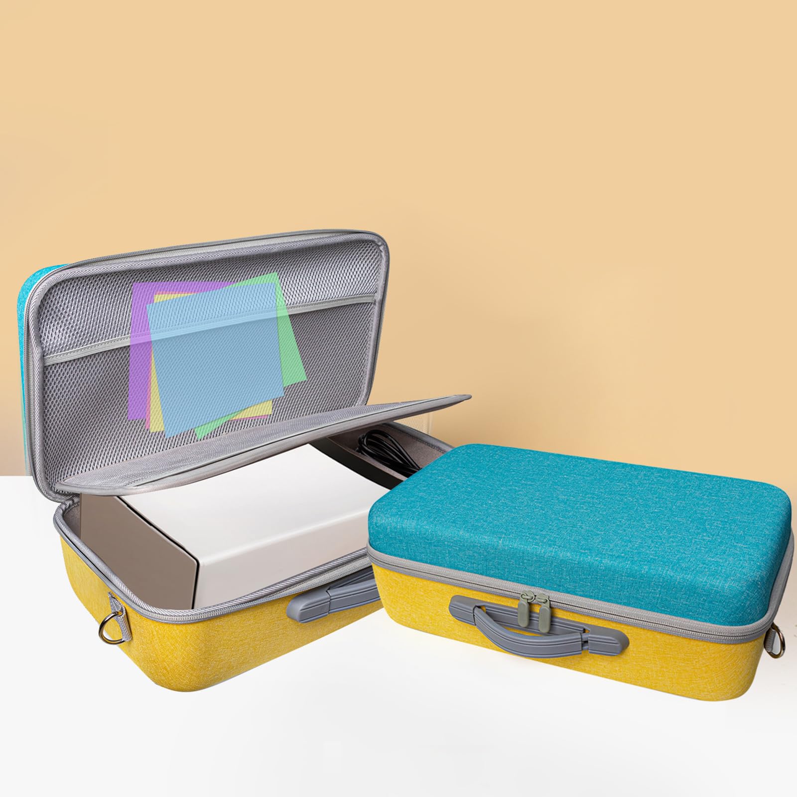 Custodia rigida da viaggio per stampanti Liene PixCut S1, con scomparto portaoggetti e batteria compatibile, custodia rigida da viaggio