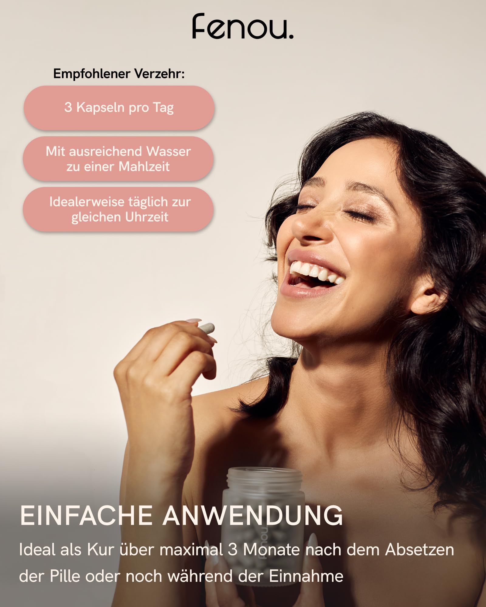 fenou reset x cycle - Nahrungsergänzungsmittel für Frauen - Pflanzliches Supplement - Nährstoffe bei der Absetzung hormoneller Verhütung - 90 Kapseln