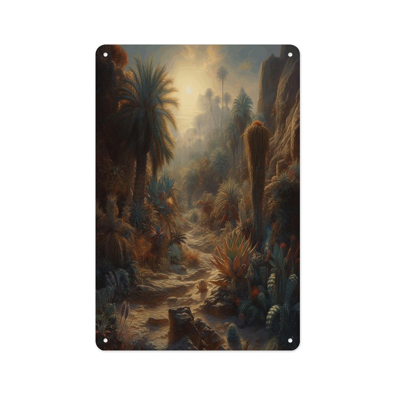 Fekiloot Style Mysterious Jungle Wall Decor Metal Signs Tin Signs Poster