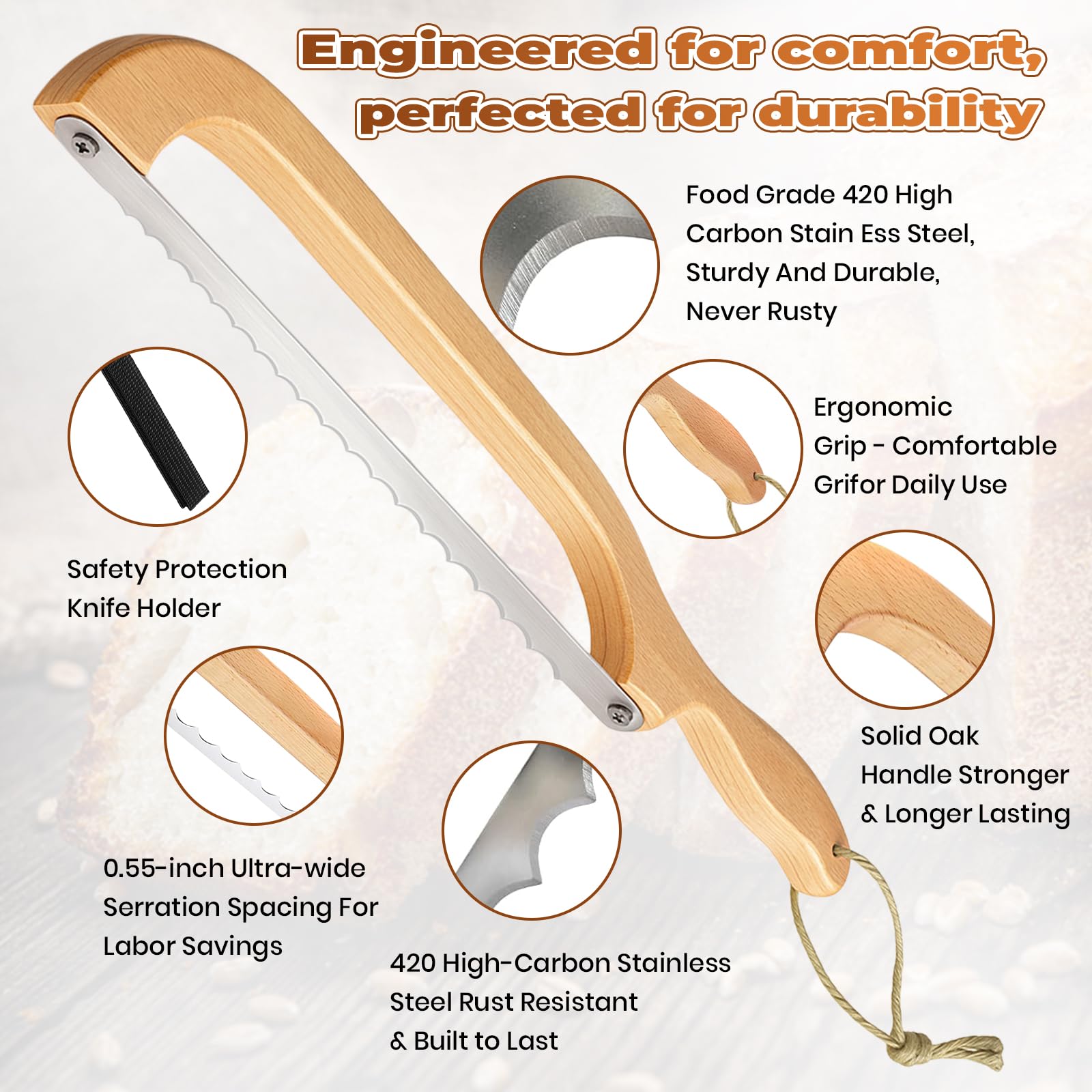 Sourdough Bread Knife - Slice Like a Pro -2