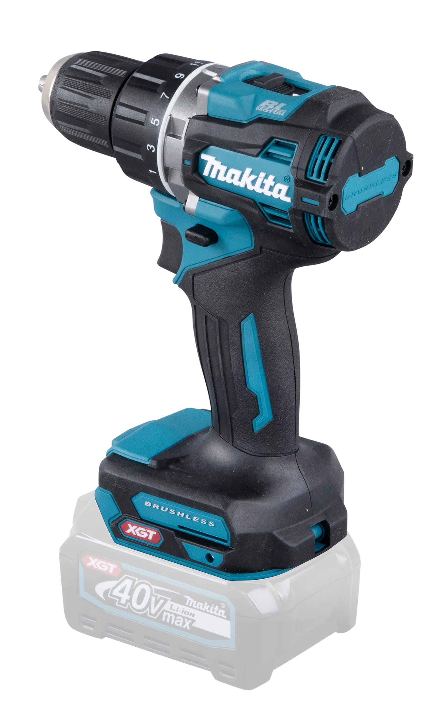makita DF002GZ - Taladro atornillador (40 V, máx. (sin batería, sin cargador) Azul Petróleo