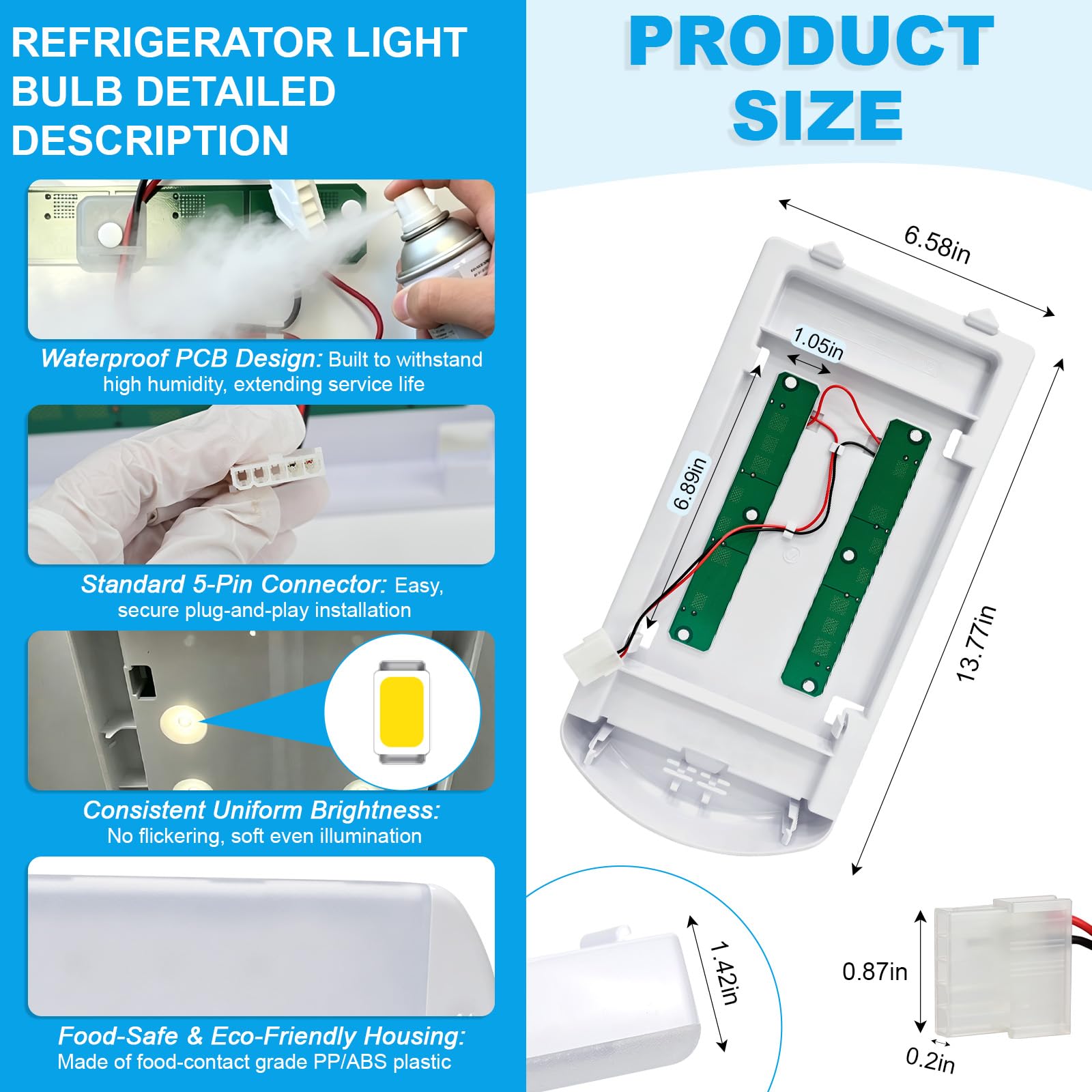 W11527432 W11387579 W11333374 Refrigerator Light Assy Module Brand