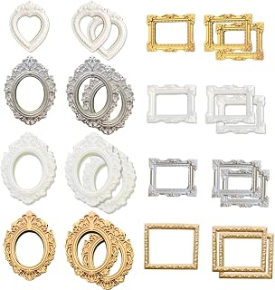24 Pieces Mini Vintage Picture Frames for Your Christmas, Wedding, Party, and Home Decor; DIY Holiday Decorations; Miniature Scenes, and Dollhouses; Party Favors and Gift Tags