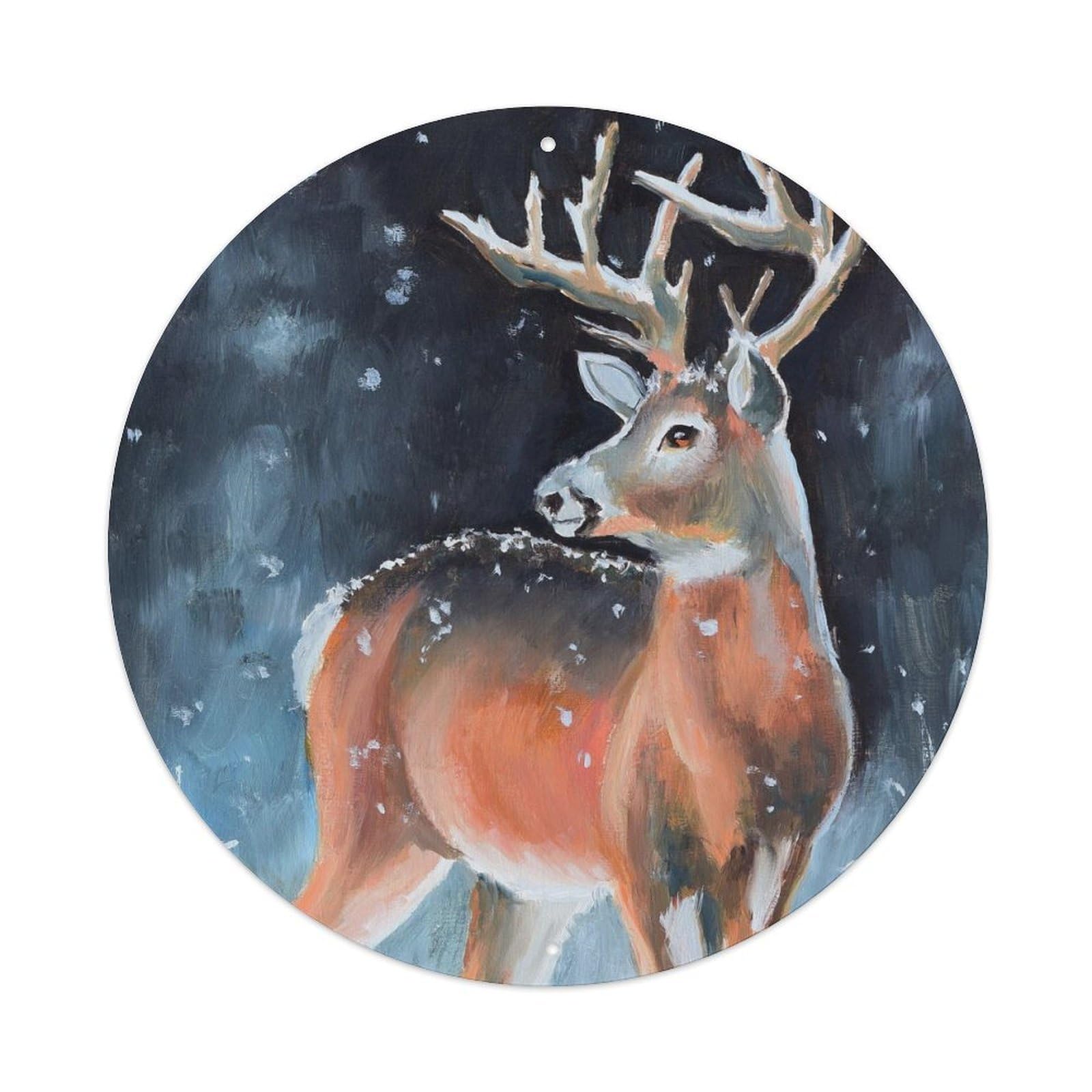 Animal Artwork Beautiful of Deer Metal Tin Sign