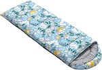 AILONEN Mermaid Scales Print Camping Sleeping Bag,Lightweight & Waterproof,3 Season Warm & Cool Weather,Portable Bags for Girls Women Travelling,Outdoors