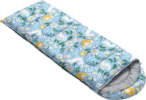 Miniatura 9 de AILONEN Cute Frog Green - Saco de dormir para acampar, ligero e impermeable, 3 estaciones de clima cálido y fresco, compresión portátil de viaje con