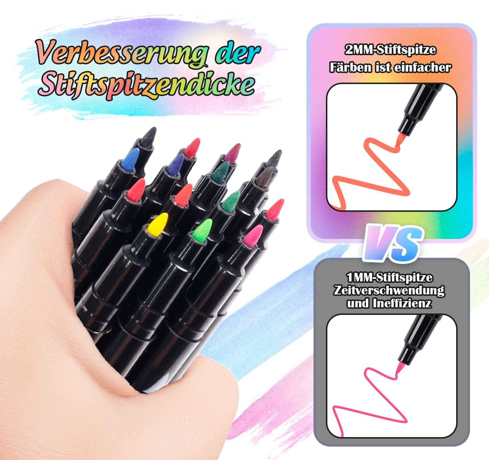 K2 TEXTIL 24 textielstiften, wasmachinebestendig, textielmarkers om te beschilderen, textielverf voor textiel en schoenen, stofmarkers, geschikt voor kinderen, verpakking van 24 stuks K2 TEXTIL 24 textielstiften, wasmachinebestendig, textielmarkers om te beschilderen, textielverf voor textiel en schoenen, stofmarkers, geschikt voor kinderen, verpakking van 24 stuks