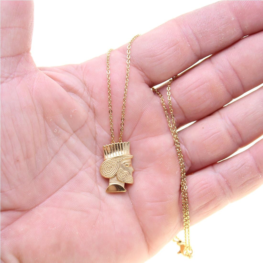 Cyrus The Great Persian King Necklace Chain Persia Farvahar Gift Art