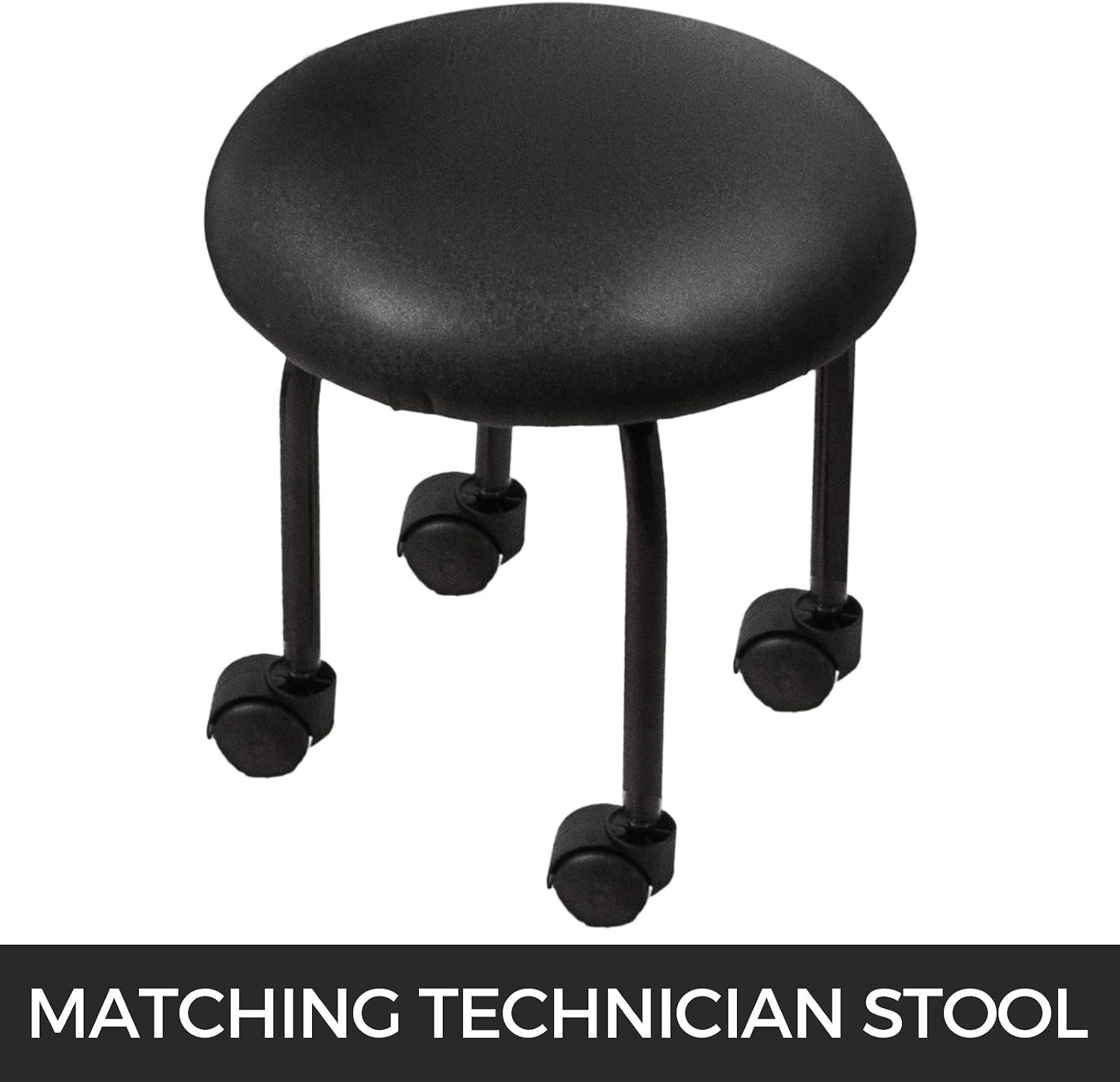 Happybuy Hydraulic Lift Adjustable Spa Pedicure Unit with Easy-Clean Bubble Massage Footbath Black