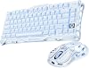 GravaStar Mercury K1+M1 Pro Kablosuz Rgb Işıklı Mekanik Q Gaming Klavye ve Optik Mouse Seti, Ice Blue