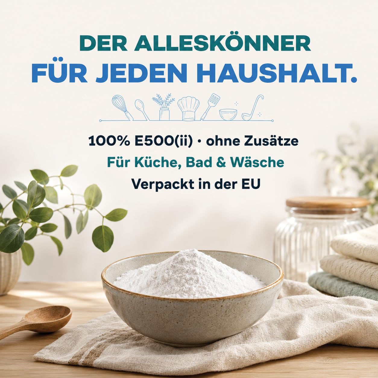 GiDeli Natron Pulver 25 kg Baking soda Backpulver E500ii Natriumbicarbonat hochreine Lebensmittelqualität (25kg)