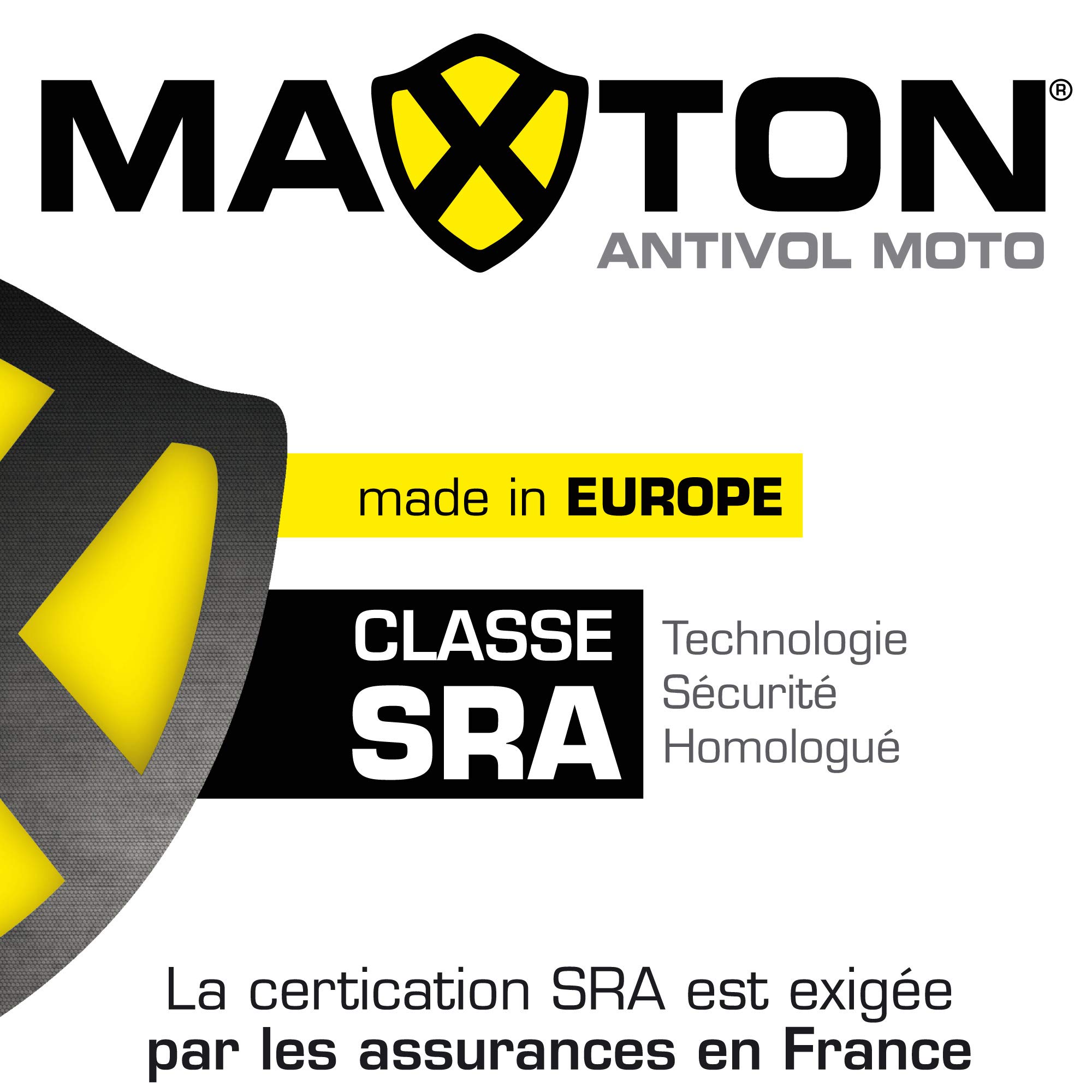 Antifurto bloccadisco + allarme MAX15 approvati SRA Max-ton