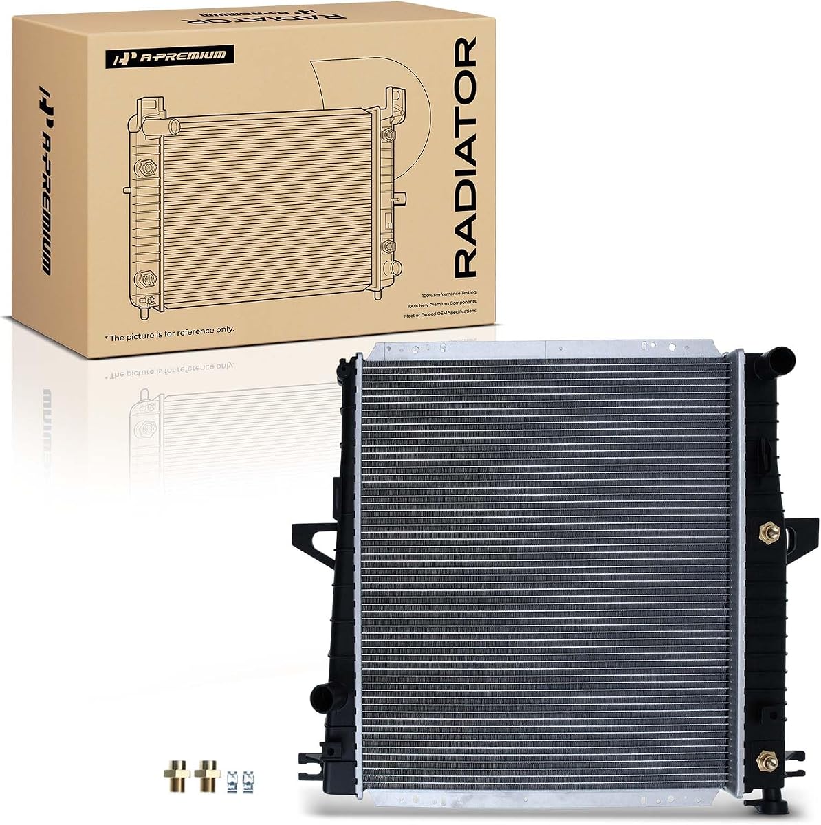 Conjunto de radiador de refrigerante de motor A-Premium con enfriador de aceite de transmisión | Compatible con Ford Explorer 1998-2001, Ranger Sport Trac, Ranger 1998-2011 y Mazda B3000, B4000, 3.0L 4.0L.